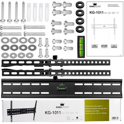UCHWYT DO TELEWIZORA WIESZAK NA TV LCD UCHYLNY MOCNY 35-85 CALI KingMount na Arena.pl