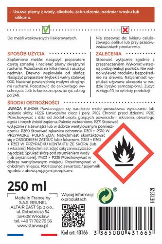 ODPLAMIACZ DO MEBLI 250 STARWAX 43166 na Arena.pl