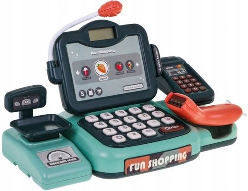 KASA SKLEPOWA DLA DZIECI KOSZYK MIKROFON CZYTNIK na Arena.pl