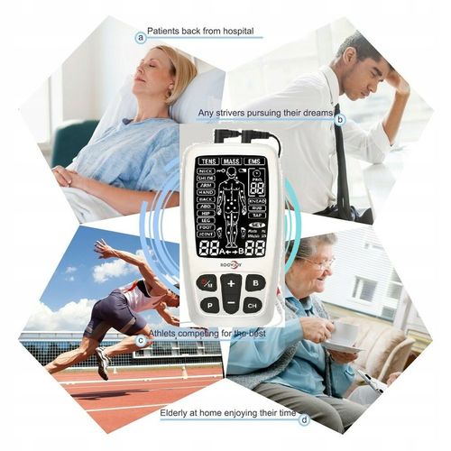 ELEKTROSTYMULATOR Mięśni RoovJoy TENS EMS MASS USB na Arena.pl