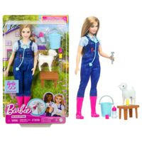 BARBIE LALKA ZESTAW WETERYNARZ NA FARMIE OPIEKA NAD OWIECZKĄ HRG62