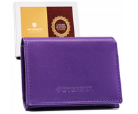 mały, poziomy portfel damski na zatrzask - peterson