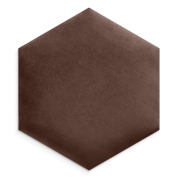 PANELE TAPICEROWANE PLASTER MIODU Heksagon BRĄZOWY 26cm x 30cm zdjęcie 8