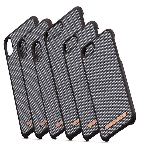 Materiałowe etui iPhone Xs Max (Dark Brown) na Arena.pl