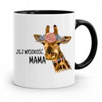 Kubek Czarny Prezent Dla Mamy Jej Wysokość Mama Z Nadrukiem Ze Zdjęciem