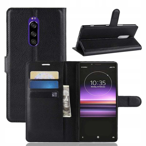 LITCHI Sony Xperia 1 czarny zdjęcie 1