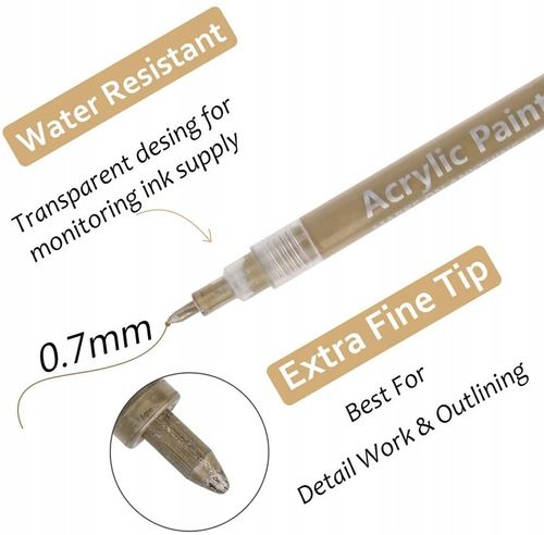 Pisaki Flamastry Mazaki AKRYLOWE Markery Art 0,7mm na Arena.pl