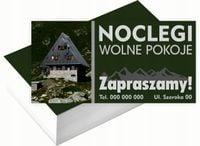 Wizytówki firmowe Foliowane 1000szt różne wzory NOCLEGI