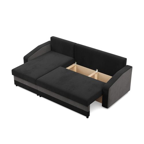 Narożnik uniwersalny, mikrofaza, AURELO, 231x140x92 cm, szary | TYLETEGOTU na Arena.pl