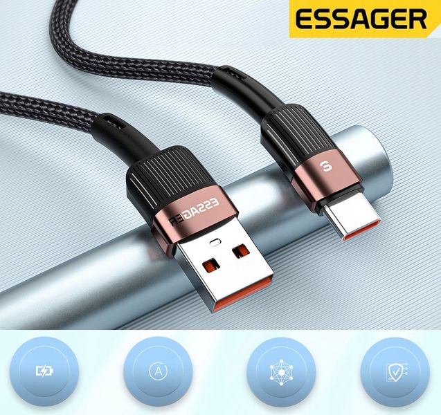 Kabel USB 6A Typ C QC 66W do HUAWEI XIAOMI SAMSUNG zdjęcie 6