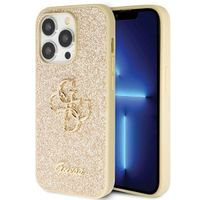 Guess GUHCP14LHG4SGD iPhone 14 Pro 6.1" złoty/gold hardcase Glitter Script