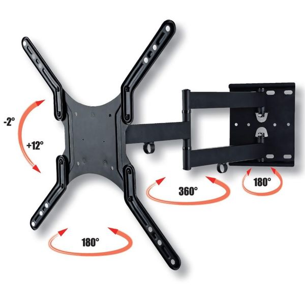 Uchwyt ścienny Techly 23"-55", 45kg obrotowy zdjęcie 5