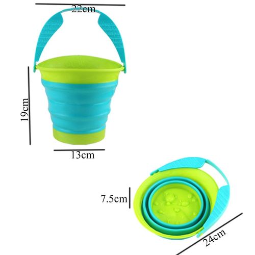 wiaderko do piaskownicy składane Round XL - różowy na Arena.pl