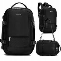 Plecak WITTCHEN 29-3P-000-10 czarny bagaż podręczny do Wizz Air 40x25x20 cm