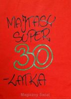 bokserki męskie humor ręcznie malowane majtasy super 30-latka