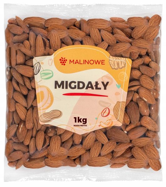 MIGDAŁY KALIFORNIJSKIE CAŁE 1kg MIGDAŁ DOSKONAŁE JAKOŚĆ PREMIUM zdjęcie 1