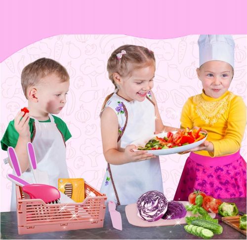ZESTAW BEZPIECZNYCH NOŻY AKCESORIÓW KUCHENNYCH DLA DZIECI 13EL Prezenty na Arena.pl