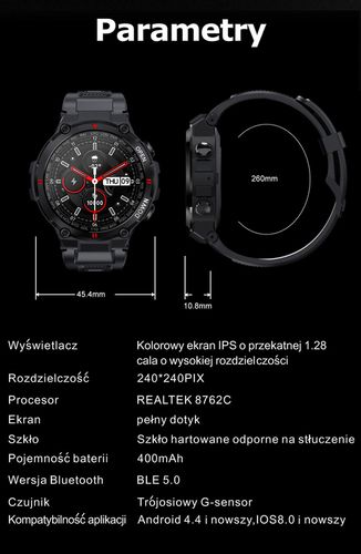 SMARTWATCH MĘSKI GRAVITY GT7-6 - WYKONYWANIE POŁĄCZEŃ (sg016f) na Arena.pl