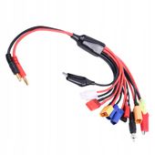 ADAPTER 11 W 1 DO ŁADOWANIA BATERII RC LIPO Z KABLEM WIELOZŁĄCZOWYM