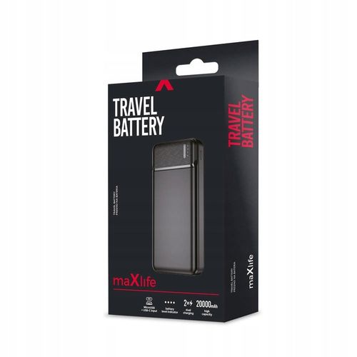 Maxlife power bank MXPB-01 20000 mAh czarny na Arena.pl