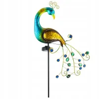 Paw solarny z drucikiem 30 ciepłych led do oplecenia kolorowego ogona