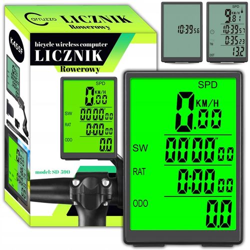 Bezprzewodowy Licznik Rowerowy Prędkościomierz Podświetlenie Do Roweru na Arena.pl