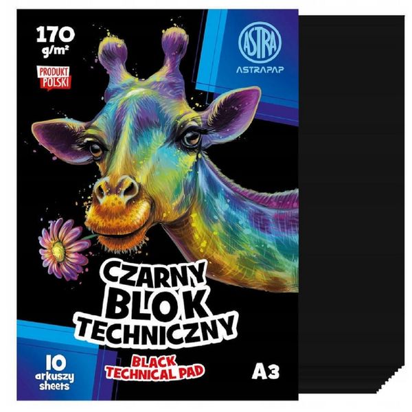 ASTRA ZESTAW BLOKÓW RYSUNKOWE, TECHNICZNE, BIAŁE KOLOROWE, BLOKI A4, A3 zdjęcie 3