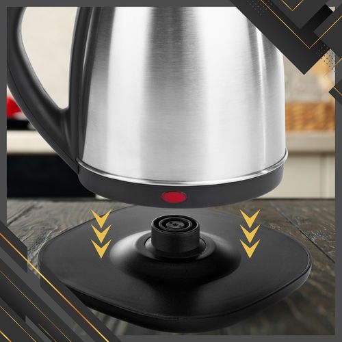 CZAJNIK ELEKTRYCZNY BEZPRZEWODOWY STALOWY DUŻY MOCNY SREBRNY 2200 W na Arena.pl