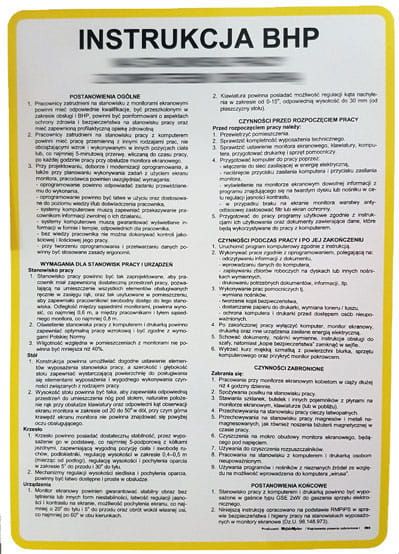 Instrukcja 189 BHP dla placówek handlowych zdjęcie 1