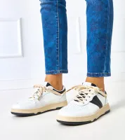 Biało-czarne damskie sneakersy Marcella 37