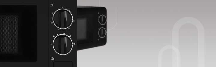 CZARNA KUCHENKA MIKROFALOWA MIKROFALÓWKA MIKROFALA UD TIMER 700W 20l LITRÓW zdjęcie 10