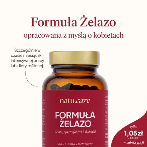 Natu.Care Formuła Żelazo 60 kaps. na Arena.pl