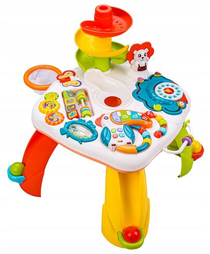 EDUKACYJNY interaktywny STOLIK ORGANKI ZJEŻDŻALNIA PIŁEK PIŁKI Liczydło na Arena.pl