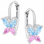 Kolczyki srebrne dla dziewczynki dzieci angielskie srebro motylki