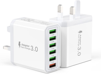 Tupneuf Ładowarka Sieciowa Szybka Wersja Angielska 6 Portów