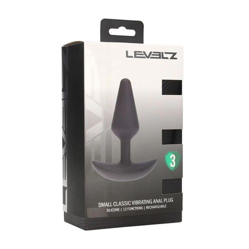 Classic Vibrating Silicone Anal Plug - S - Black na Arena.pl