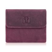 portfel damski skórzany mały z ochroną rfid różowy paolo peruzzi t-11-chr