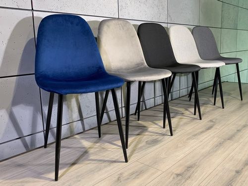 Krzesło tapicerowane GIULIA VELVET BLUE na Arena.pl
