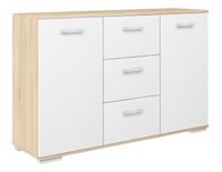 KOMODA ABS-120 K3 DĄB SONOMA/BIAŁY do salonu przedpokoju sypialni