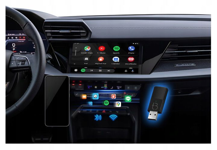 Bezprzewodowy Adapter Mini USB TB-NANO Carplay / Android Auto do zdjęcie 11