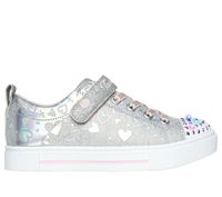 Skechers dziecięce buty świecące LED HEATHER CHARM 314787L GYSL 33