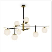 LAMPA sufitowa NOSTALGIA MOD048PL-09G Maytoni modernistyczna OPRAWA szklane kule balls czarne białe złote