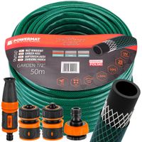 WĄŻ OGRODOWY 3-WARSTWOWY 20BAR 1/2" 50M DO PODLEWANIA PCV PRODUKT POLSKI