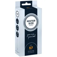 mister size prezerwatywy 57 mm 10 szt. - dopasowany anatomiczny rozmiar