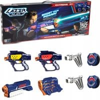 KARABIN PISTOLET CEL LASEROWY PODCZERWIEŃ LASER TAG LAZER MAD ZESTAW 2 SZT.