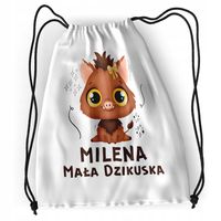 Plecak Sportowy Szkolny Dla Mileny Córki Dziecka Z Nadrukiem Ze Zdjęciem