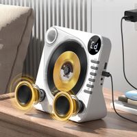 2X PRZENOŚNY ODTWARZACZ CD BLUETOOTH AUX USB WIELOFUNKCYJNY WYŚWIETLACZ LCD