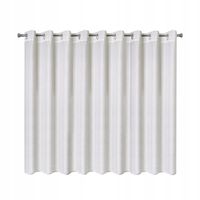 Firana gotowa na przelotkach SIBEL 300x160 Eurofirany biało/szampańska