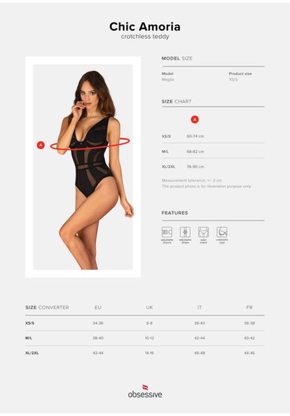 Chic Amoria Body Otwarte  M/L zdjęcie 7