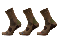 Skarpetki thermo frotte CAMO brązowe bawełna czesana 3 pary 45-47